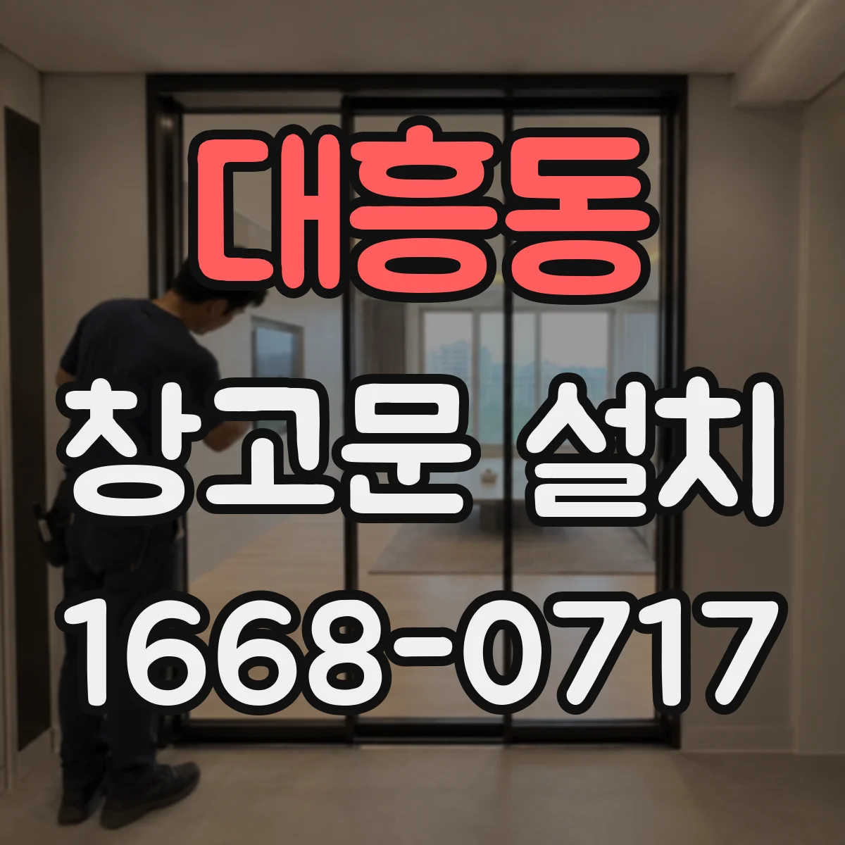 대흥동 창고문 설치