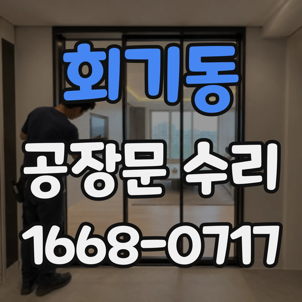 회기동 공장문 수리