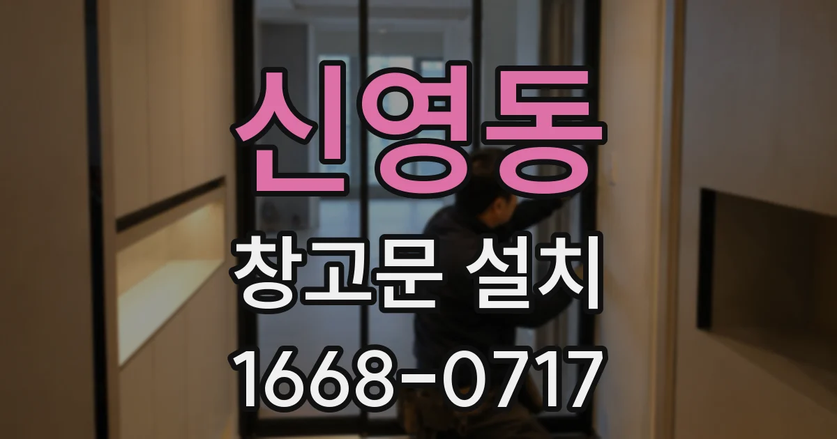 신영동 창고문 설치