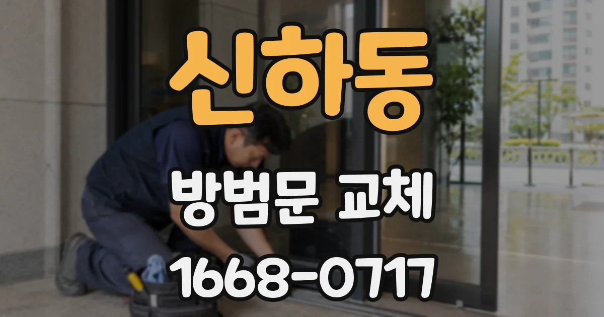 신하동 방범문 교체