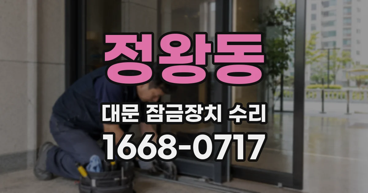 정왕동 대문 잠금장치 수리