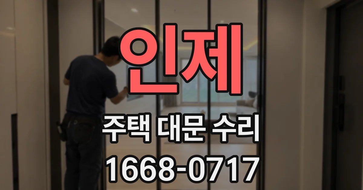 인제 주택 대문 수리