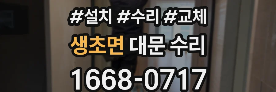생초면 대문 수리
