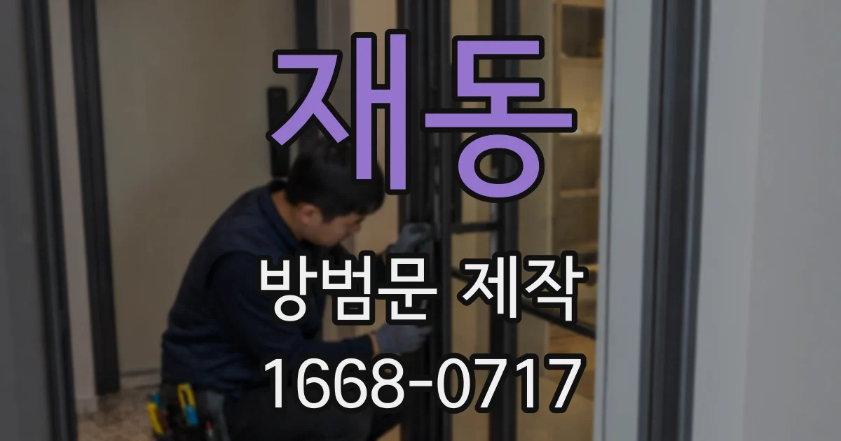 재동 방범문 제작