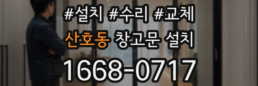 산호동 창고문 설치