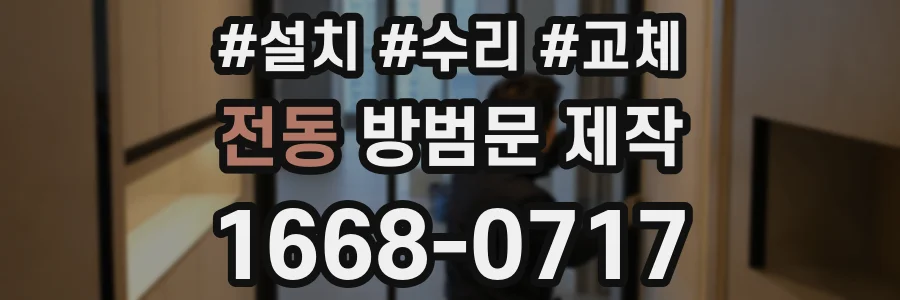 전동 방범문 제작