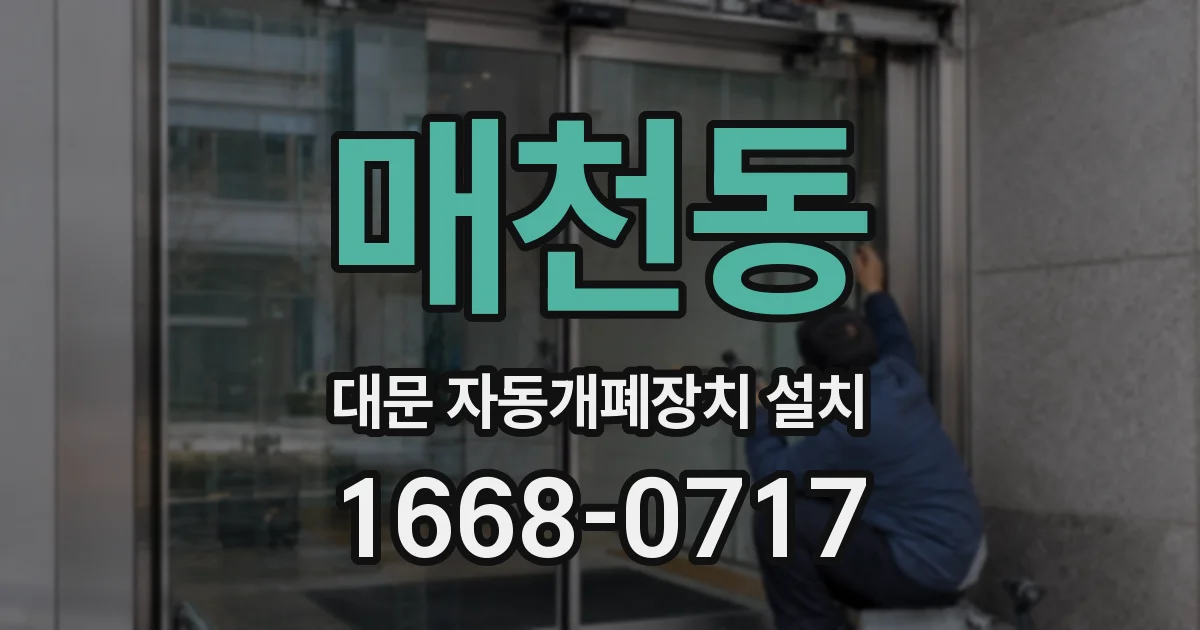 매천동 대문 자동개폐장치 설치