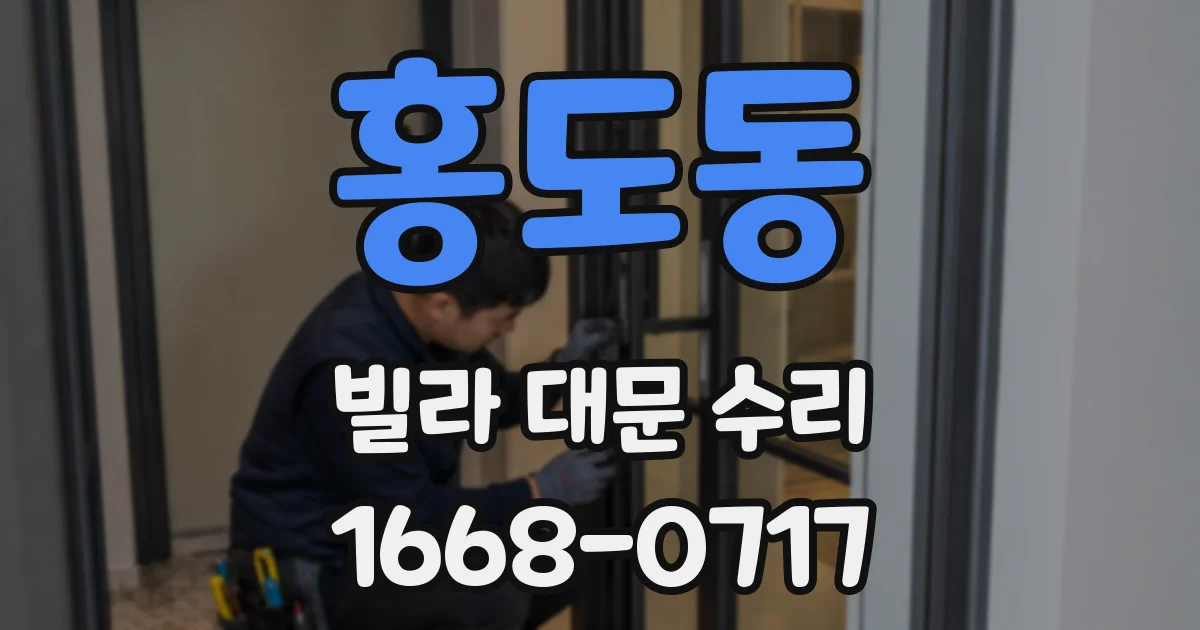 홍도동 빌라 대문 수리
