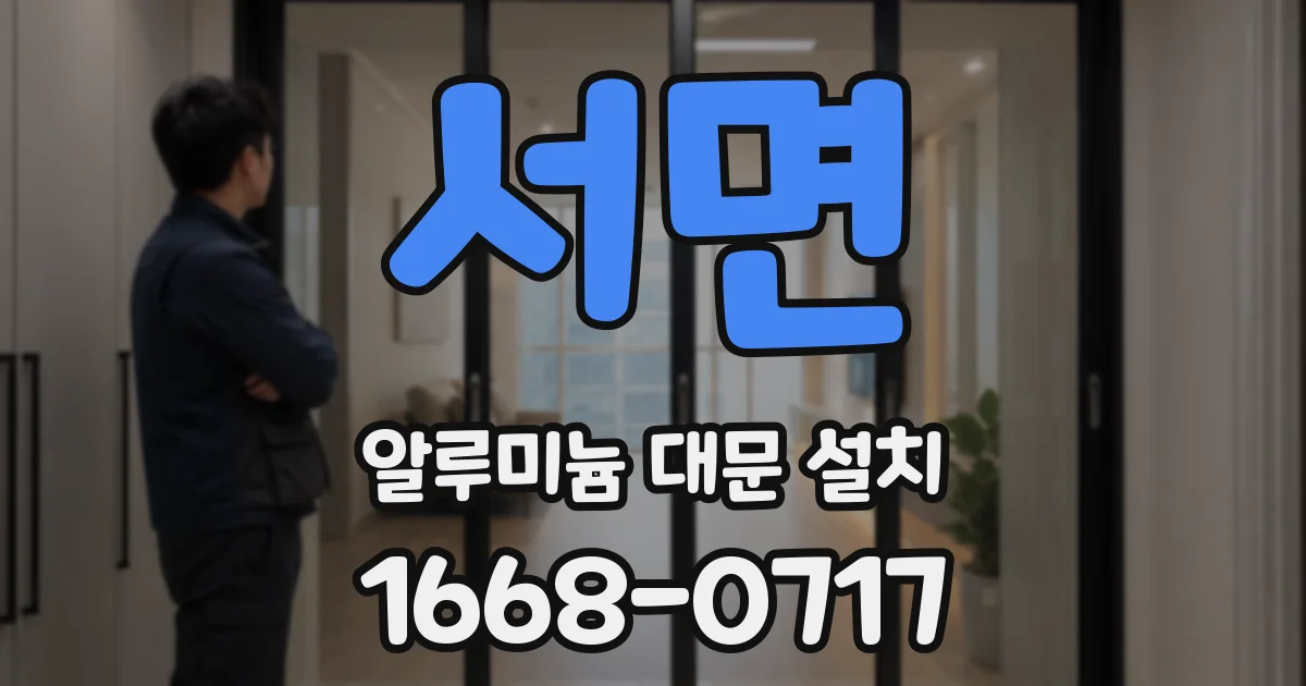 서면 알루미늄 대문 설치