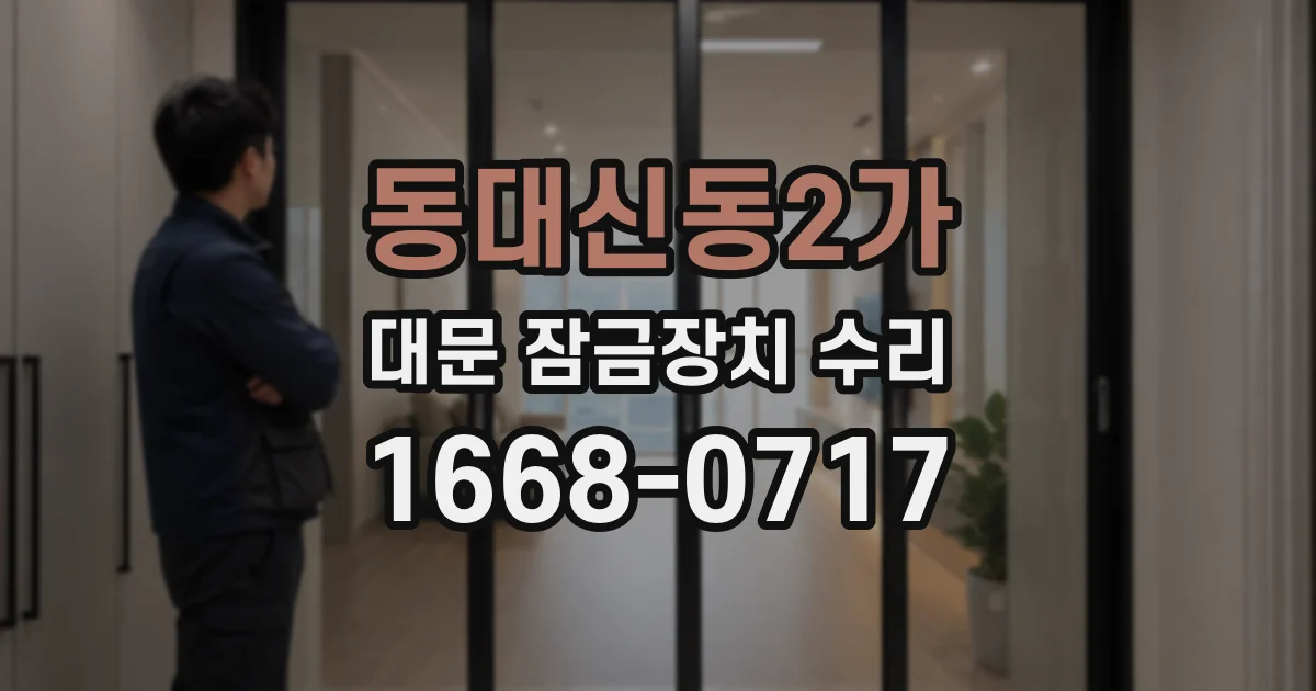 동대신동2가 대문 잠금장치 수리