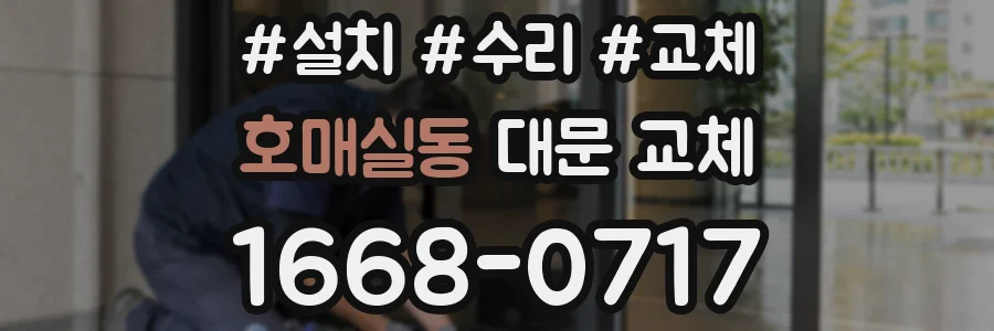 호매실동 대문 교체