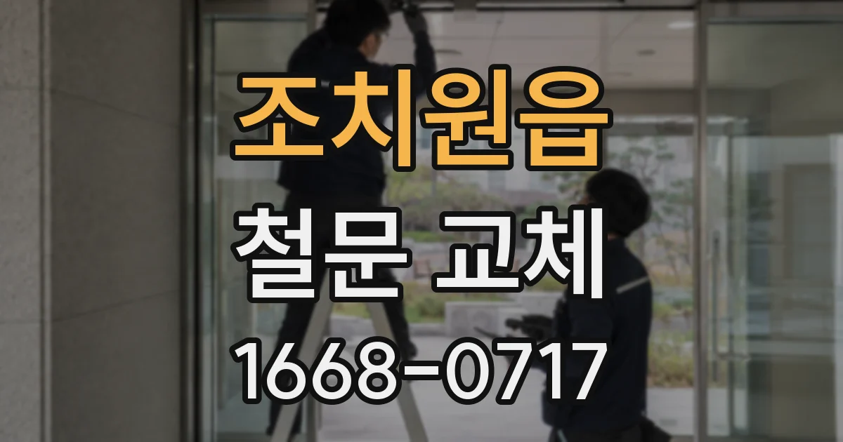 조치원읍 철문 교체
