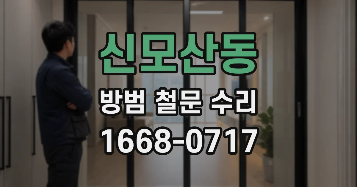 신모산동 방범 철문 수리