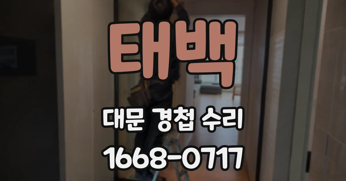태백 대문 경첩 수리