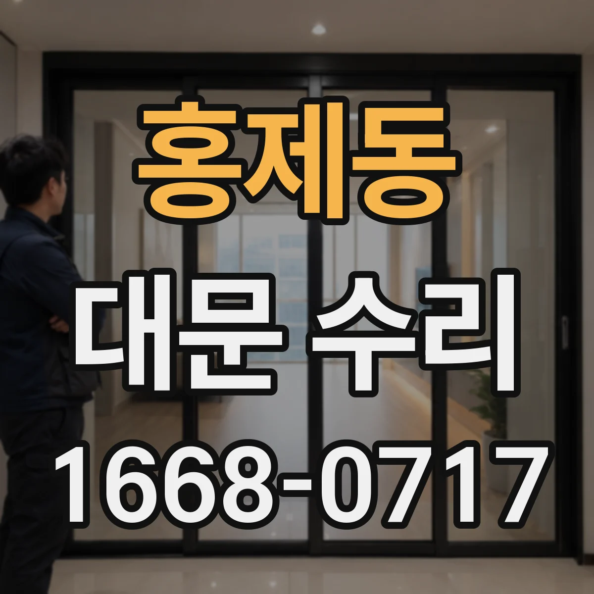 홍제동 대문 수리
