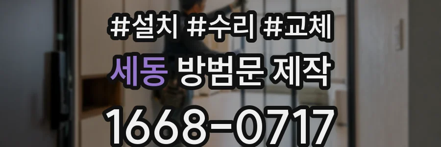 세동 방범문 제작