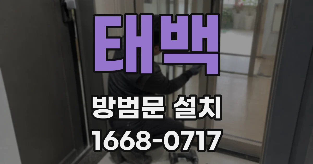 태백 방범문 설치
