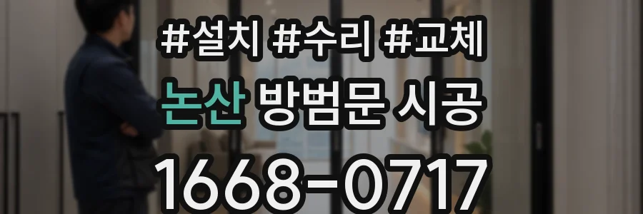 논산 방범문 시공