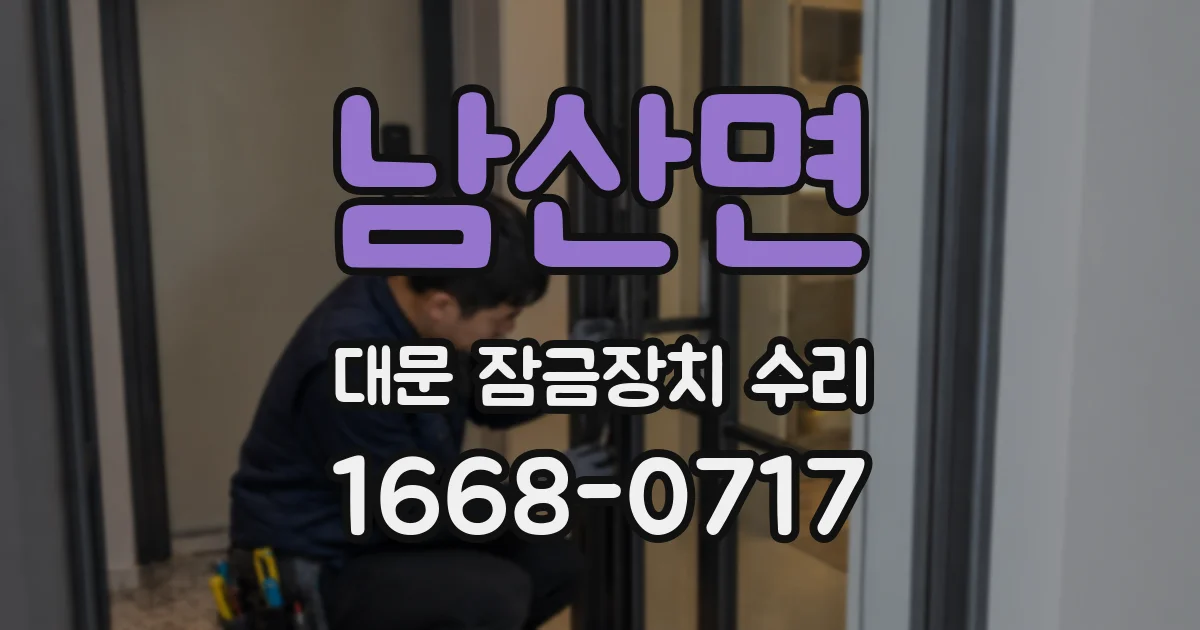 남산면 대문 잠금장치 수리