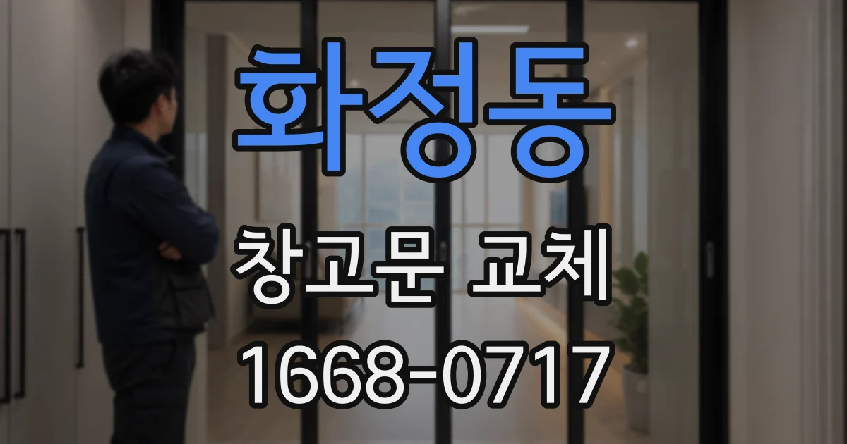 화정동 창고문 교체