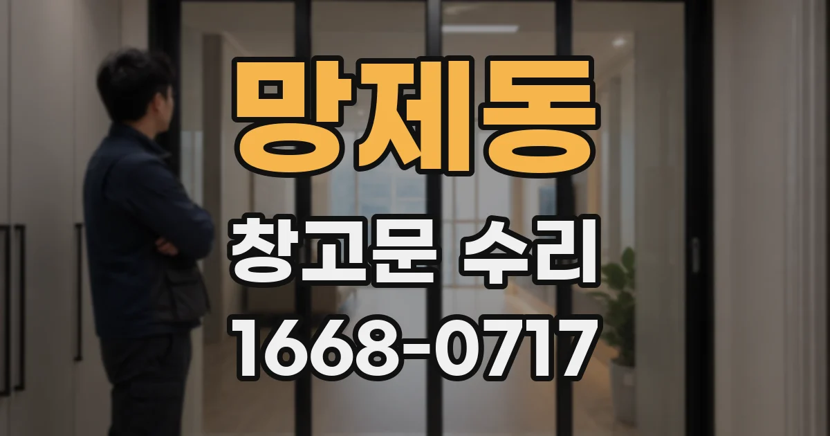 망제동 창고문 수리
