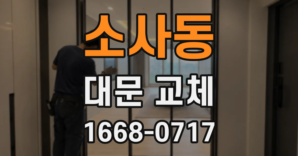 소사동 대문 교체