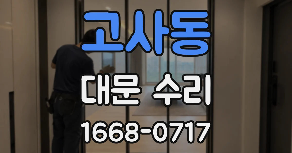 고사동 대문 수리