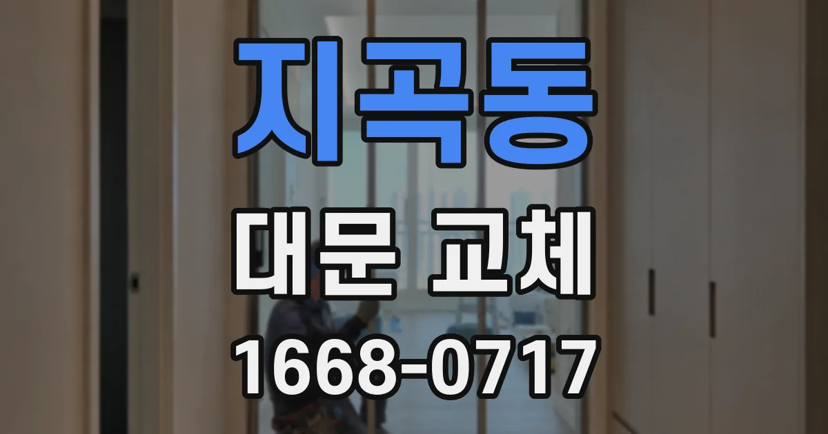 지곡동 대문 교체