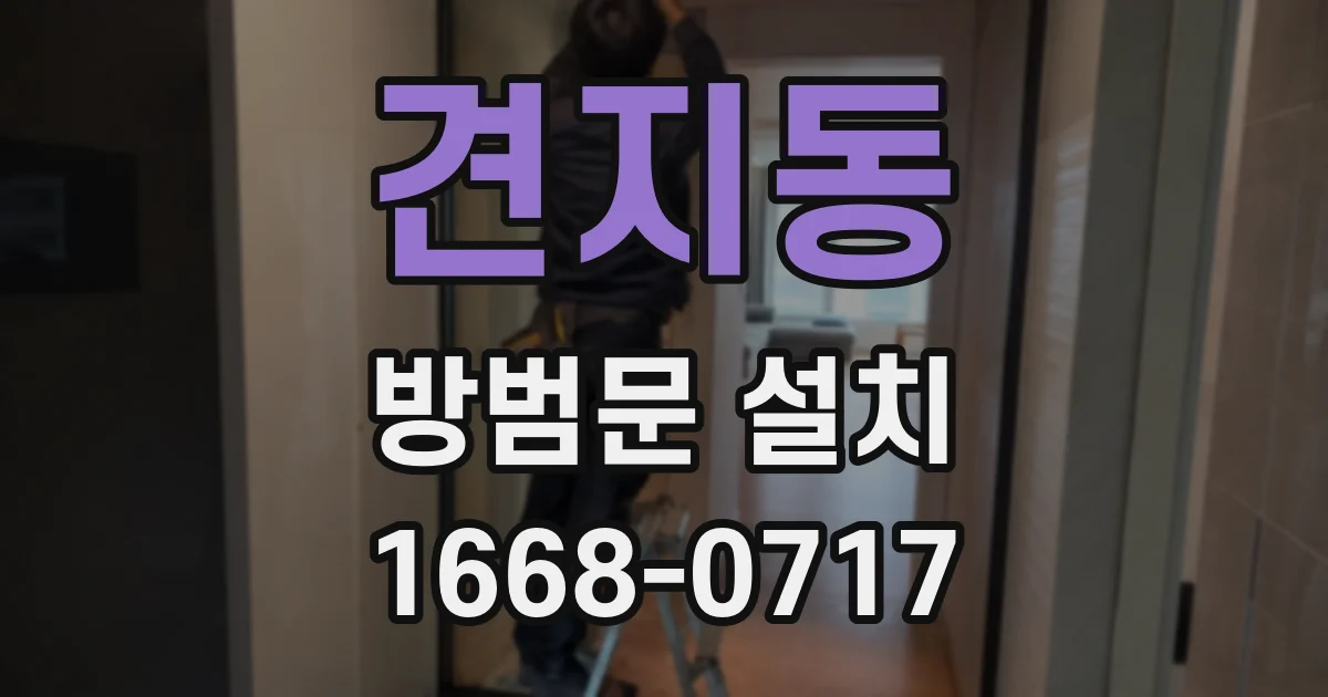 견지동 방범문 설치