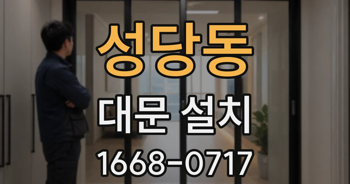 성당동 대문 설치