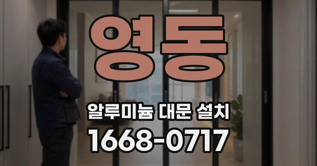 영동 알루미늄 대문 설치