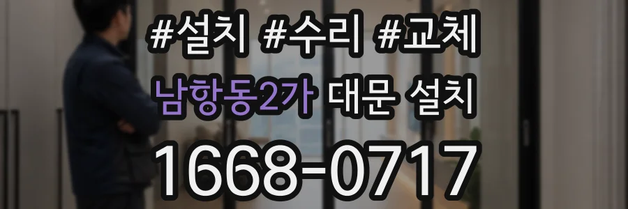 남항동2가 대문 설치
