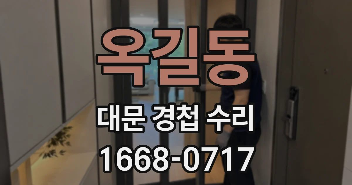 옥길동 대문 경첩 수리