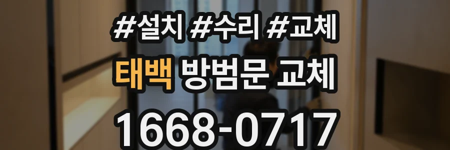 태백 방범문 교체