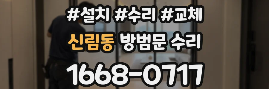 신림동 방범문 수리
