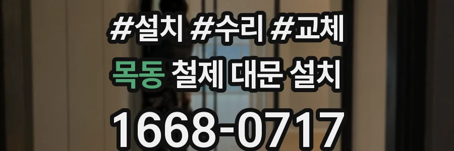 목동 철제 대문 설치