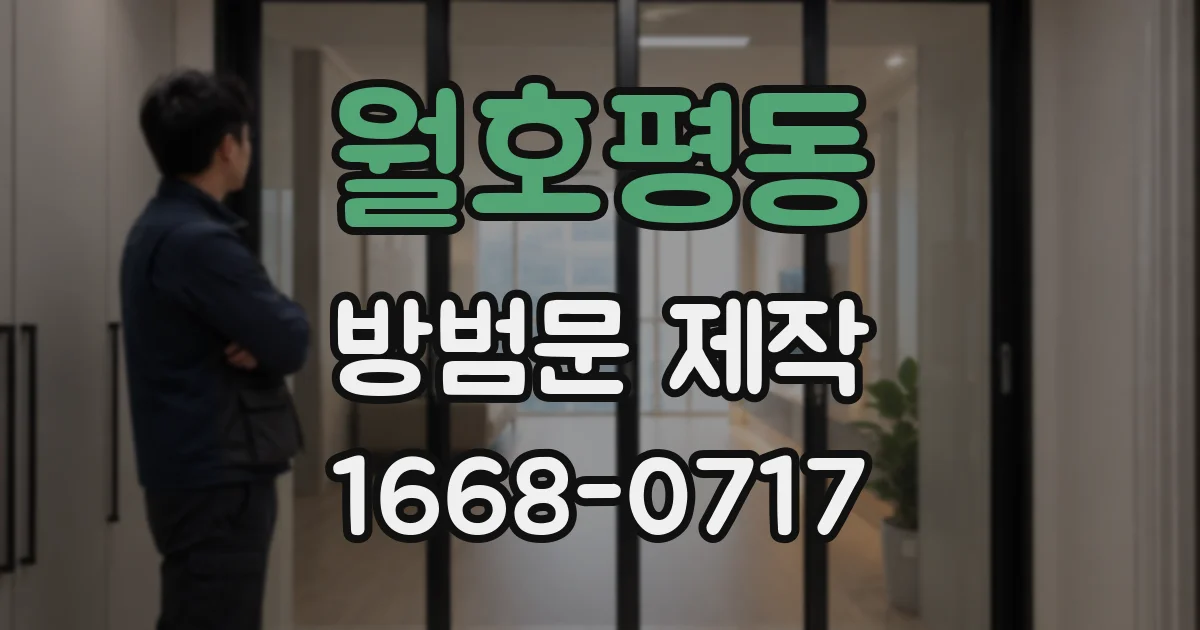 월호평동 방범문 제작