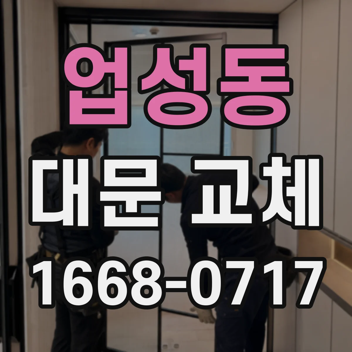 업성동 대문 교체