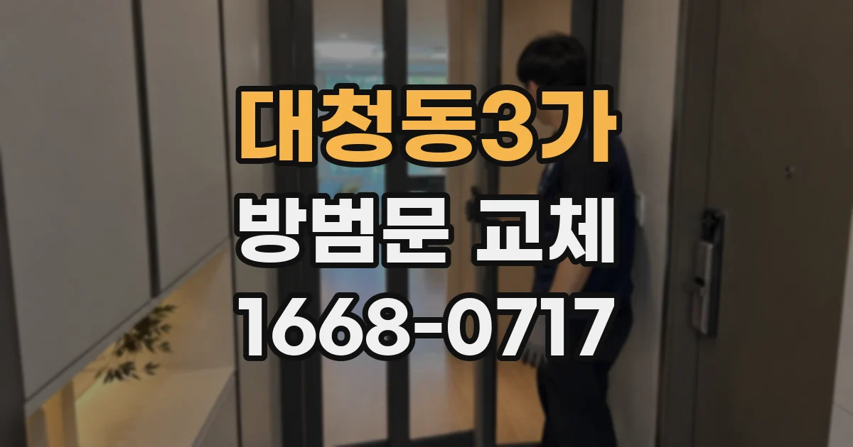 대청동3가 방범문 교체