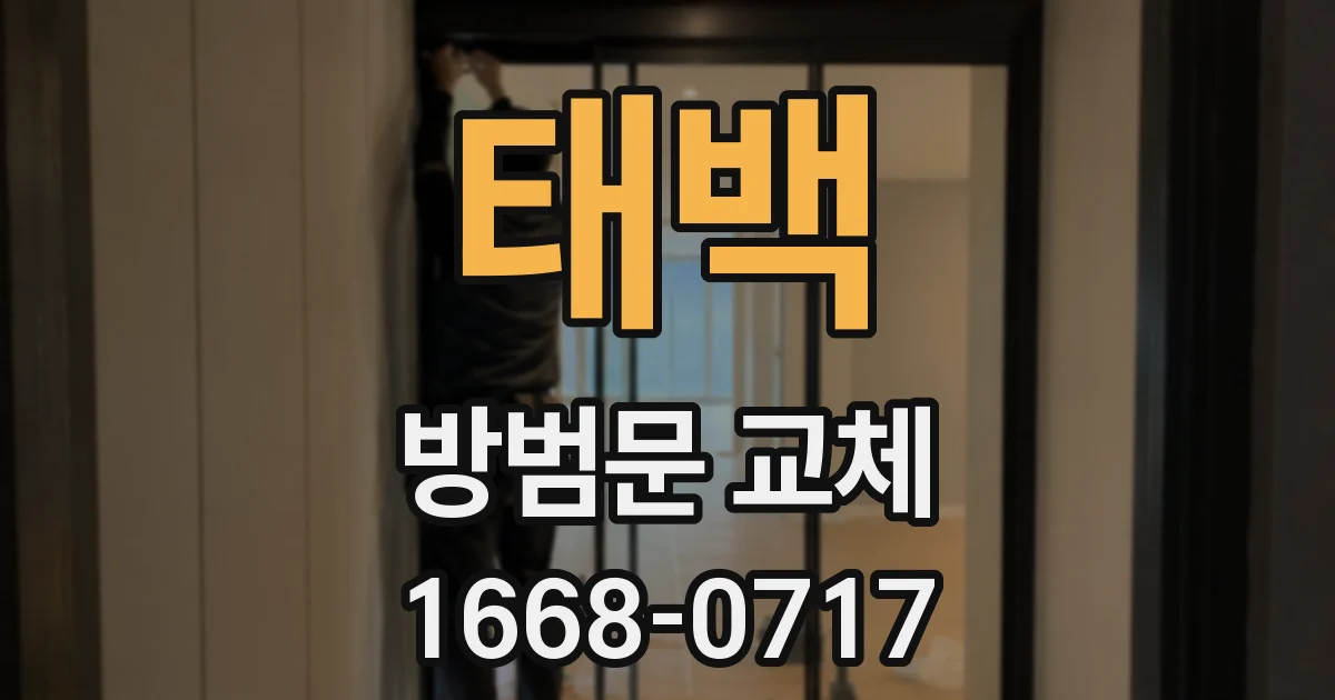 태백 방범문 교체