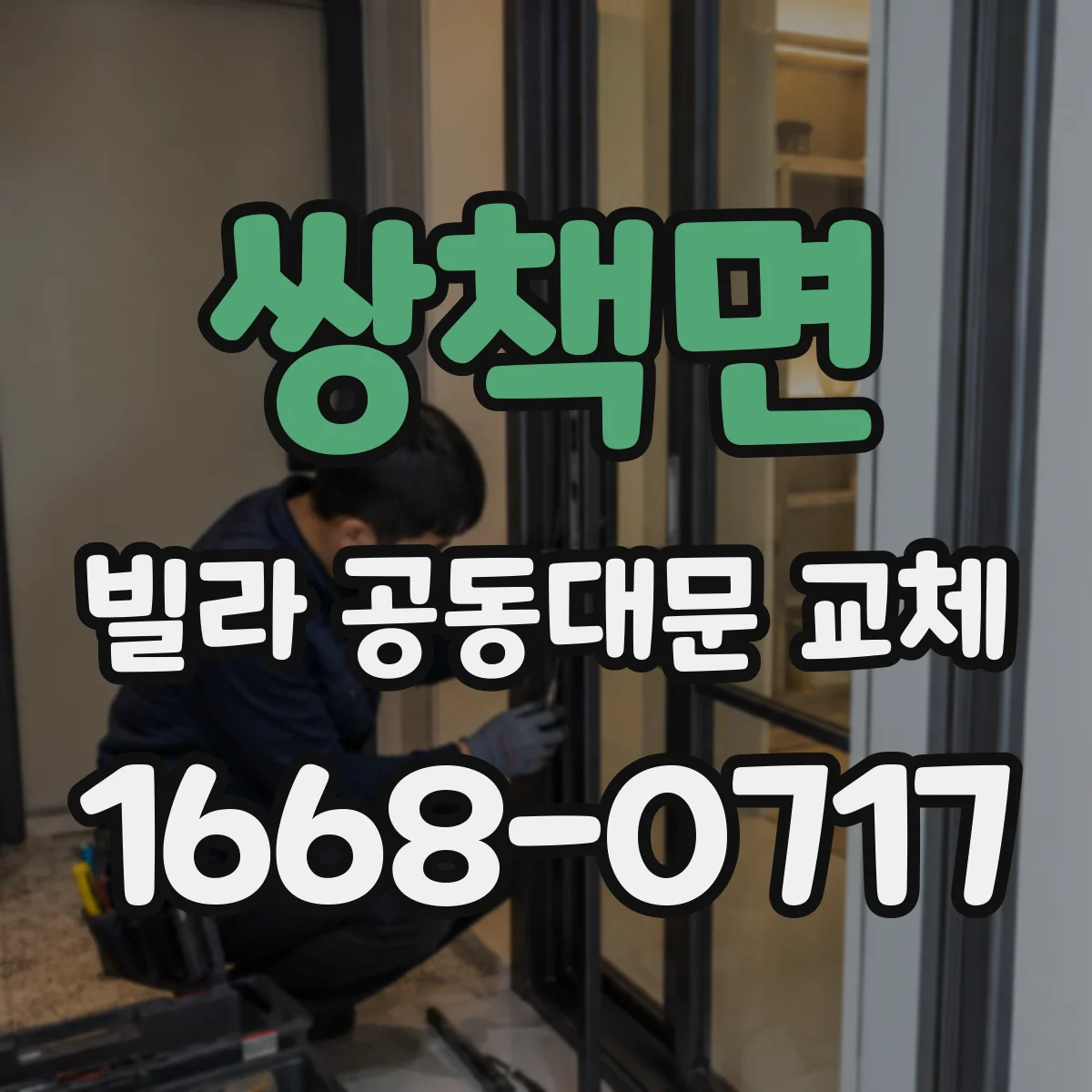 쌍책면 빌라 공동대문 교체