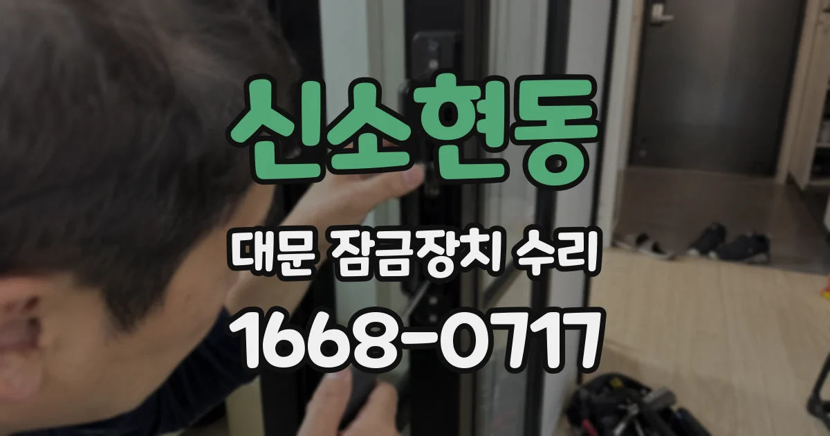 신소현동 대문 잠금장치 수리