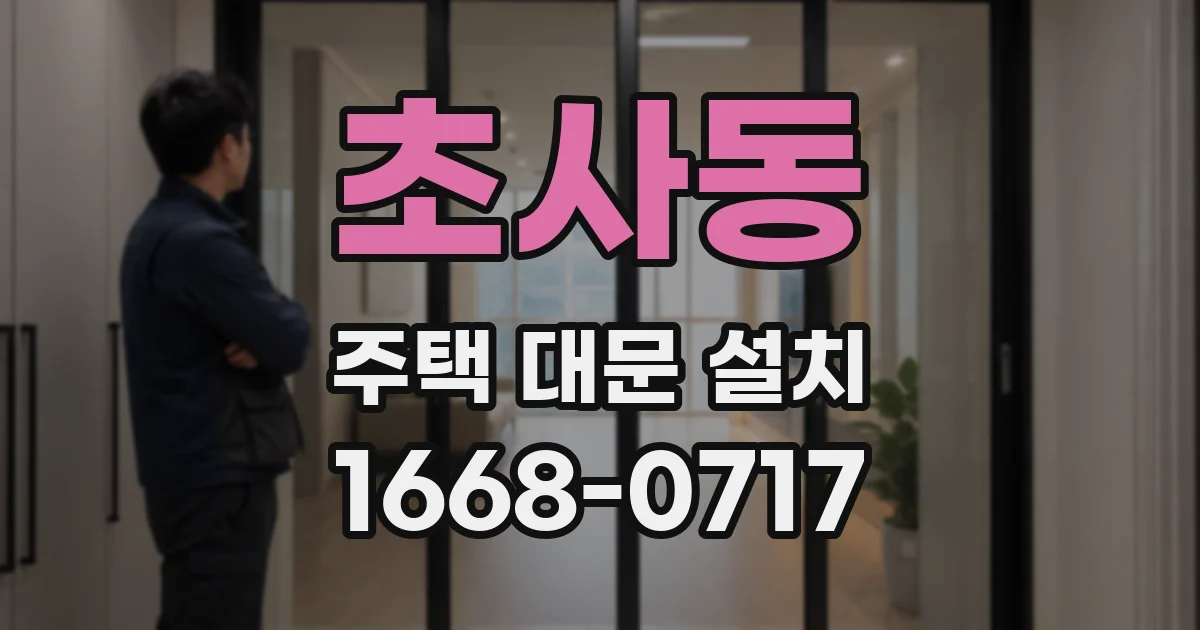 초사동 주택 대문 설치