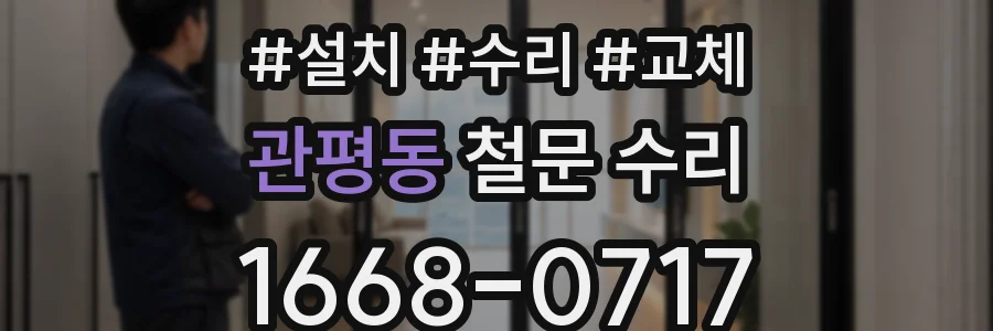 관평동 철문 수리