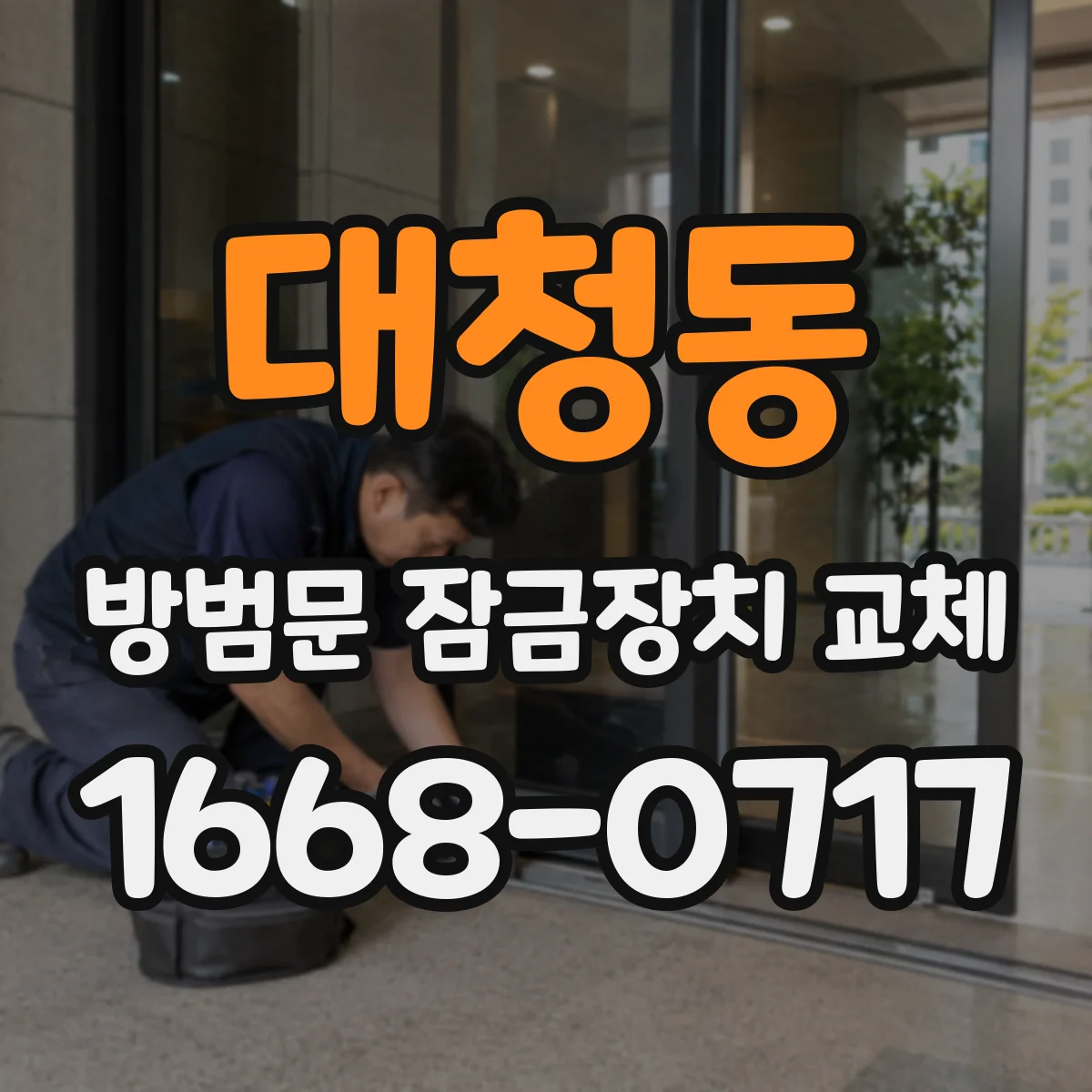 대청동 방범문 잠금장치 교체