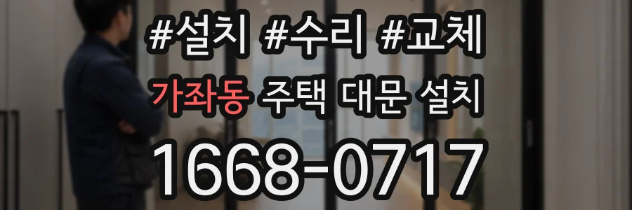 가좌동 주택 대문 설치