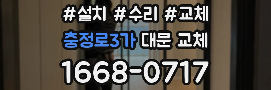 충정로3가 대문 교체