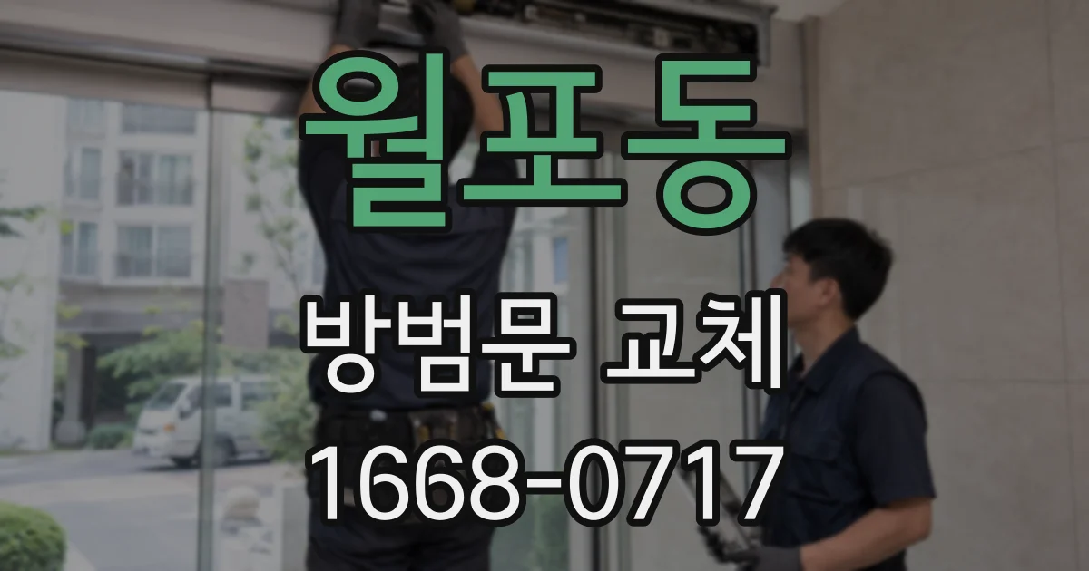 월포동 방범문 교체