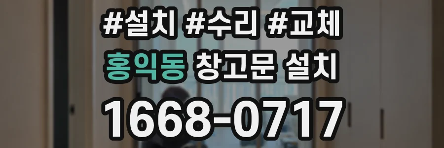 홍익동 창고문 설치