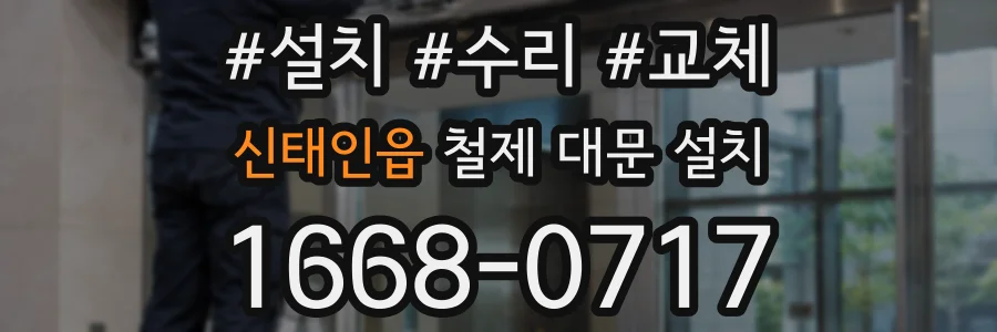 신태인읍 철제 대문 설치